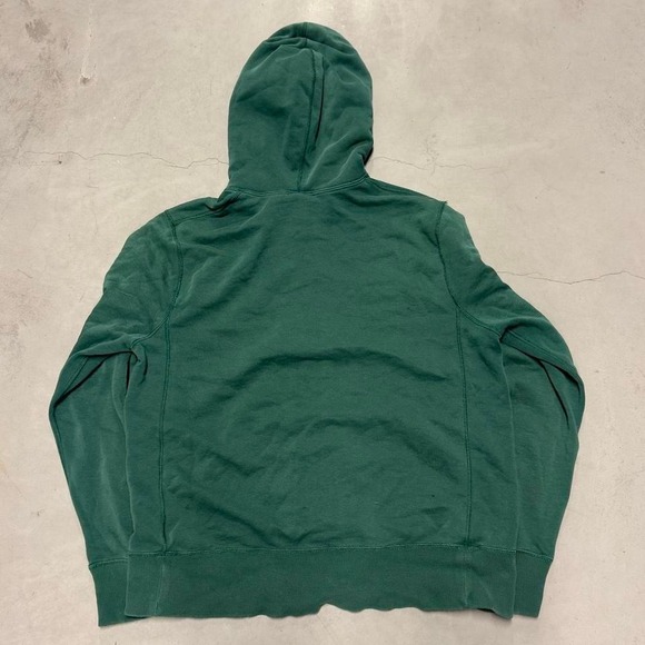 Vintage Y2K Forest Green Zip Up Nike Hoodie - Picture 3 of 6